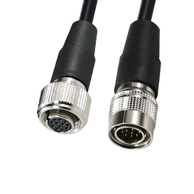 Cavo con connettore circolare aeronautico maschio-femmina a 12 pin per uso industriale