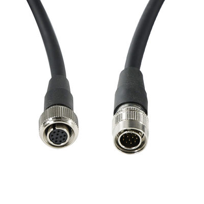 Cavo con connettore circolare aeronautico maschio-femmina a 12 pin per uso industriale