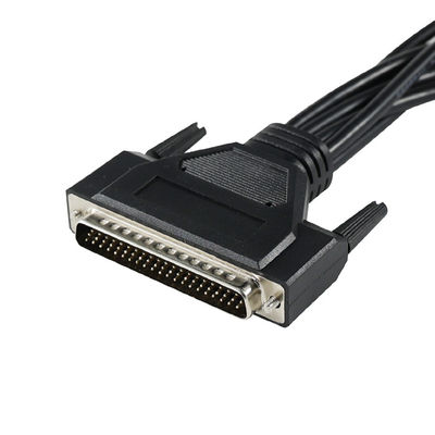 Cavo breakout da DB-62 maschio a 7x DB-9 maschio per comunicazione seriale industriale, splitter RS232/RS485 - 1,2 m nero