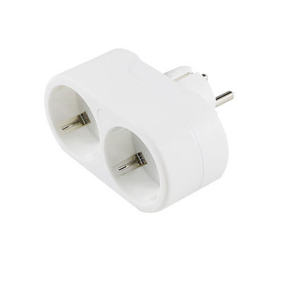 Doppia presa UE Adaptatore di corrente a presa Convertisore di presa per viaggi domestici presa di corrente alternata standard europea, 250V 10Aa