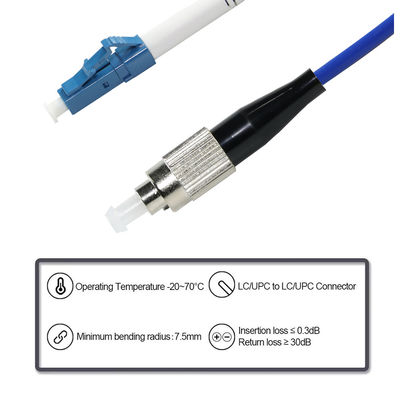Cavo di patch in fibra ottica da FC a LC - cavo jumper monomodo o multimodo per l'uso in data center e telecomunicazioni