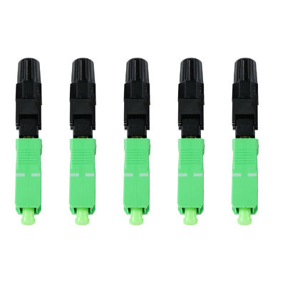 SC APC Simplex Single-Mode Fiber Optic Patch Cable