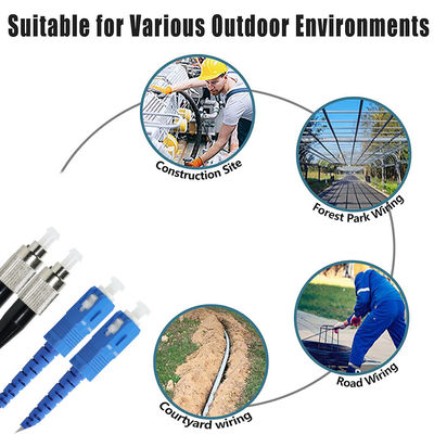 Cable di patch in fibra ottica da SC a FC - Jumper singolo o multimoda per applicazioni FTTH, ODF, Telecom, Data Center