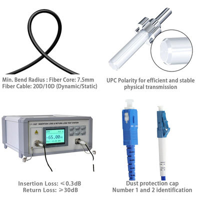 Cable di patch in fibra ottica da SC a LC Multimodo monomodo per data center