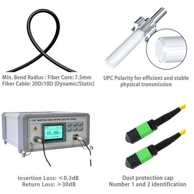 Cavo patch in fibra ottica LC APC Monomodale OS2 Guaina verde