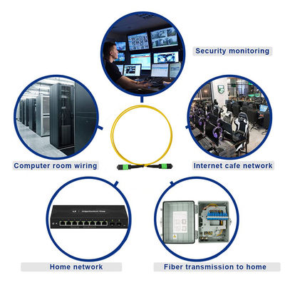 Cavo patch in fibra ottica LC APC Monomodale OS2 Guaina verde