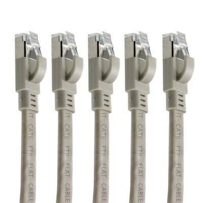 Cavo patch Ethernet CAT6 Flat FTP - Cavo di rete LAN schermato con boot per router, switch, data center