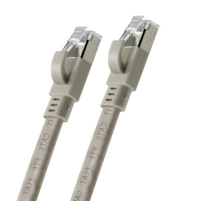 Cavo patch Ethernet CAT6 Flat FTP - Cavo di rete LAN schermato con boot per router, switch, data center