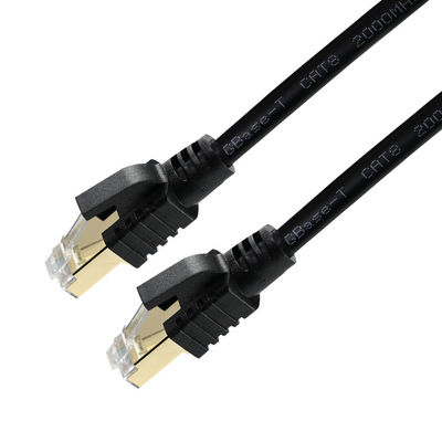 CAT8 cavo Ethernet blindato -cavo LAN S/FTP ad alta velocità con connettori RJ45 rivestiti di rame per data center, server, gaming