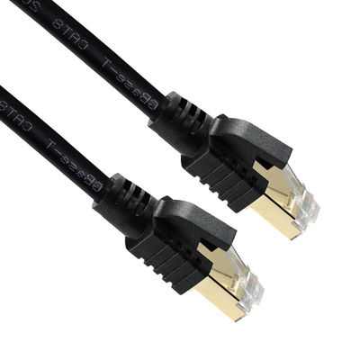 CAT8 cavo Ethernet blindato -cavo LAN S/FTP ad alta velocità con connettori RJ45 rivestiti di rame per data center, server, gaming