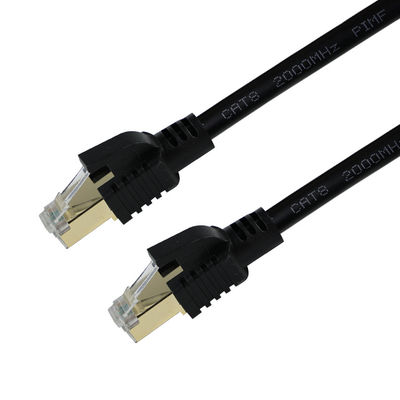 CAT8 cavo Ethernet blindato -cavo LAN S/FTP ad alta velocità con connettori RJ45 rivestiti di rame per data center, server, gaming