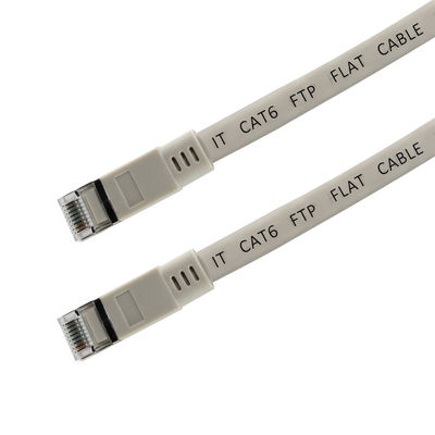 CAT6 cavo Ethernet a schermo piatto- cavo di patch FTP LAN con connettori RJ45 per router, switch, desktop e data center