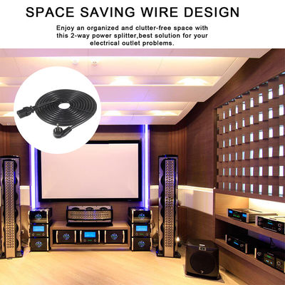 Cavo di alimentazione NEMA 5-15P a C13 6ft 18AWG per computer e monitor