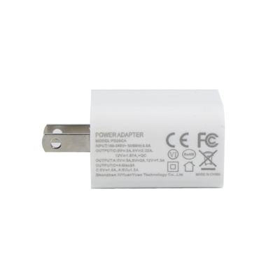 Caricabatterie da muro USB a 2 porte da 20 W con 2 pin US – Adattatore di alimentazione a ricarica rapida di tipo C e USB-A per telefono, tablet, fotocamera