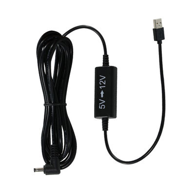Cable di alimentazione da 5V a 12V da USB a angolo destro DC - Adaptatore di potenziamento di tensione per router, striscia LED, fotocamera, ventola