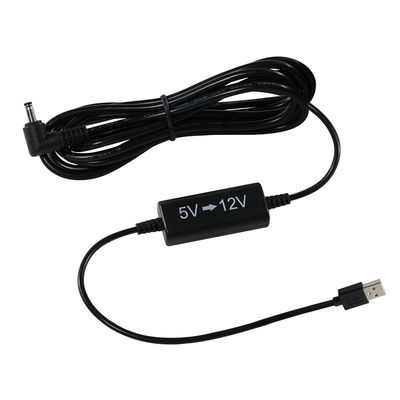 Cable di alimentazione da 5V a 12V da USB a angolo destro DC - Adaptatore di potenziamento di tensione per router, striscia LED, fotocamera, ventola