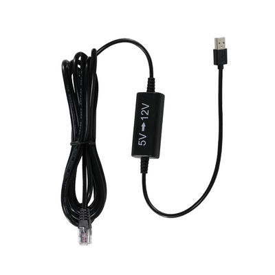 USB a RJ45 Ethernet Power Injector Cable da 5V a 12V Step-Up Converter per telecamera IP, router, Mini POE Device