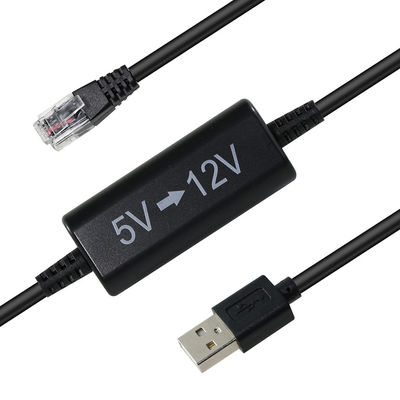 USB a RJ45 Ethernet Power Injector Cable da 5V a 12V Step-Up Converter per telecamera IP, router, Mini POE Device