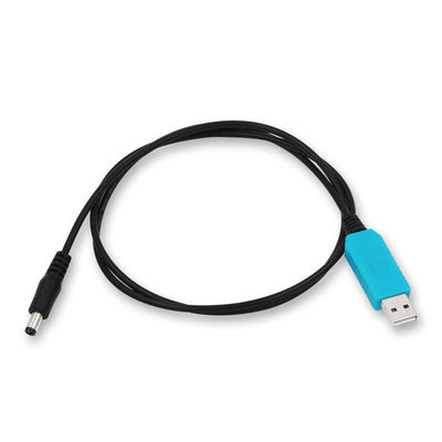 Cavo di alimentazione USB a corrente continua da 5V a 12V con guscio blu/bianco/rosa trasparente - adattatore di potenziamento per router, LED, dispositivo IoT