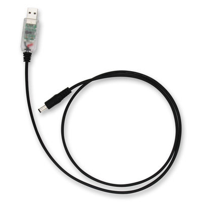 Cavo di alimentazione USB a corrente continua da 5V a 12V con guscio blu/bianco/rosa trasparente - adattatore di potenziamento per router, LED, dispositivo IoT
