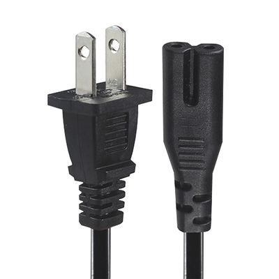 Cavo di alimentazione NEMA 1-15P a IEC C7 - Spina piatta a connettore a 8 per laptop, lettore DVD, console di gioco, piccoli elettrodomestici