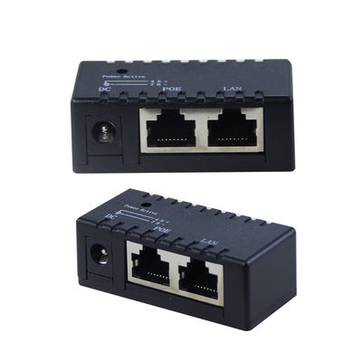 Iniezione PoE attiva - 48V Power Over Ethernet Adapter IEEE 802.3af/at Compatibile per telecamere IP, AP wireless, telefoni VoIP