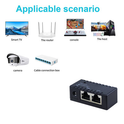 Iniezione PoE attiva - 48V Power Over Ethernet Adapter IEEE 802.3af/at Compatibile per telecamere IP, AP wireless, telefoni VoIP