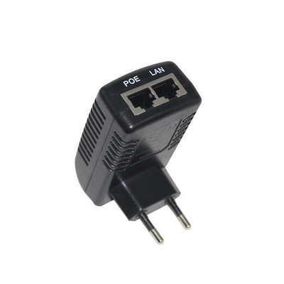 Iniettore PoE 48V EU Plug IEEE 802.3af/at per telecamere IP e AP wireless