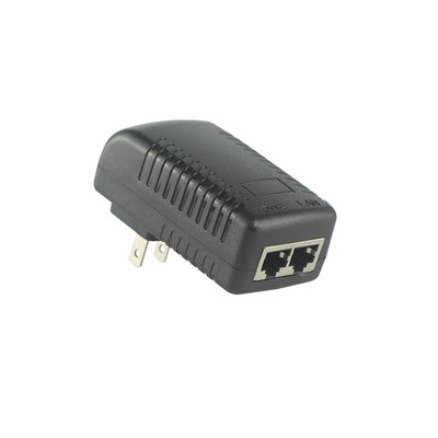 Adattatore di iniettore PoE US Plug - 48V di alimentazione attiva su Ethernet IEEE 802.3af/at per telecamere IP, AP wireless, telefoni VoIP