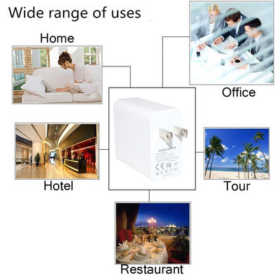Caricabatterie a parete a 2 porte ¥ 45W Adapter di ricarica veloce con usb-c e usb-a per telefono, tablet, laptop, uso domestico e di viaggio