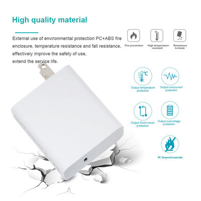 US Plug 60W USB-C Wall Charger ️ 2-Pin Compact Fast Charging Adapter per laptop, telefono, tablet, utilizzo in viaggio (100 ️ 240V Input)