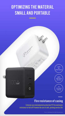 Caricabatterie a parete USB-C a doppia potenza da 100 W con presa USB per laptop e telefono