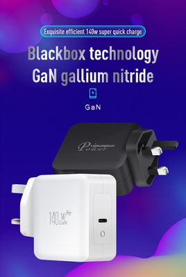 Caricabatterie da muro GaN USB-C da 140W con spina UK per laptop
