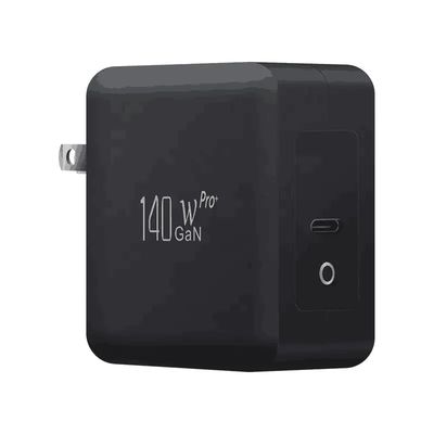 Caricabatterie da parete US a 2 pin con singola porta USB-C, uscita ad alta velocità da 140 W, adattatore di ricarica rapida per laptop/cellulare