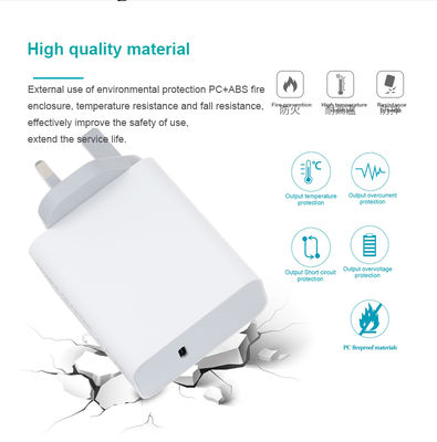 Caricabatterie da parete USB-C a 2 pin per il Regno Unito, adattatore di alimentazione da 60 W ad alta velocità per laptop/tablet/telefono