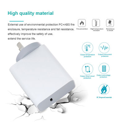 Caricabatterie da muro USB-C a 2 pin AU, Adattatore di alimentazione a uscita rapida da 60 W per laptop, tablet, telefono cellulare