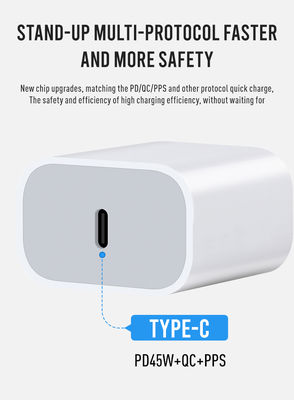 Caricabatterie a parete USB-C a 2 pin AU, adattatore di alimentazione ad uscita rapida da 45 W per laptop, tablet, smartphone