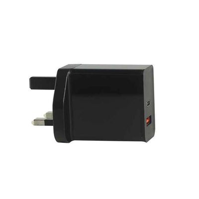 EU 2-Pin USB-C e USB-A Wall Charger, 45W Dual Port Power Adapter per laptop, tablet e smartphone