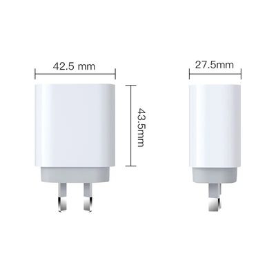 Caricabatterie da muro USB-C a 2 pin AU, adattatore di alimentazione Type-C rapido da 30W per smartphone, tablet e piccoli laptop