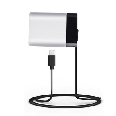 Adattatore di alimentazione USB-C da 60W con cavo fisso, Caricabatterie da parete Type-C ad alta velocità per laptop, tablet e smartphone