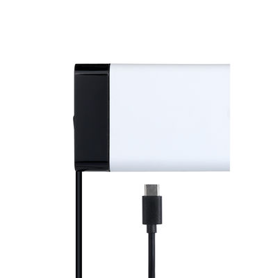 Adattatore di alimentazione USB-C da 60W con cavo fisso, Caricabatterie da parete Type-C ad alta velocità per laptop, tablet e smartphone