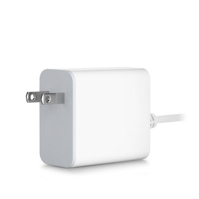 Caricabatterie da parete USB-C US da 60W con cavo fisso, adattatore di alimentazione Type-C ad alta velocità per smartphone, tablet e laptop