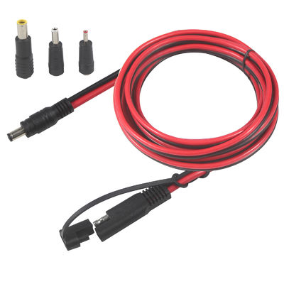 Cable dell'adattatore coassiale SAE a corrente continua - 6Ft 14AWG Disconnessione a rilascio rapido 5.5mmx2.1mm Jack maschile di estensione di potenza con 8mm 2.5mm 3.5mm Adaptatori per l'automotive (B09N3LCJ4F)
