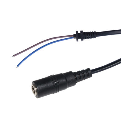 Collegatore a canna femminile DC a cavo pigtail a filo strisciato - 12V cavo di alimentazione da 2,1 mm x 5,5 mm per CCTV, LED, progetti fai da te