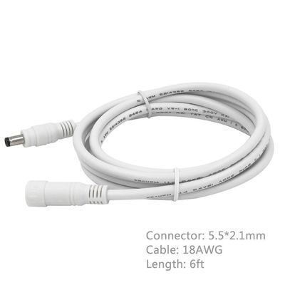 Cavo di alimentazione CC con interruttore a bilanciere 303 in linea 5,5x2,1mm