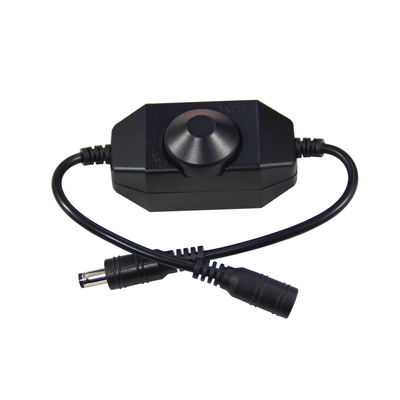 Cavo di prolunga di alimentazione da maschio a femmina CC con interruttore dimmer inline - 5,5 mm x 2,1 mm per strisce LED 12V/24V, barra luminosa, illuminazione fai-da-te