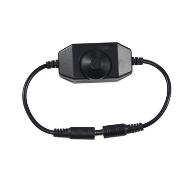 Cavo di prolunga di alimentazione da maschio a femmina CC con interruttore dimmer inline - 5,5 mm x 2,1 mm per strisce LED 12V/24V, barra luminosa, illuminazione fai-da-te