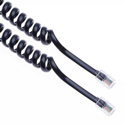Cavo a spirale RJ9 per cornetta telefonica per telefoni fissi e da ufficio