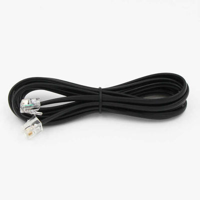 RJ11 Telephone Extension Cable - 2P4C/4P4C Wire for Landline Phone, Fax, DSL Modem, Wall Jack, Home or Office Use