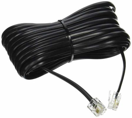 RJ11 Telephone Extension Cable - 2P4C/4P4C Wire for Landline Phone, Fax, DSL Modem, Wall Jack, Home or Office Use